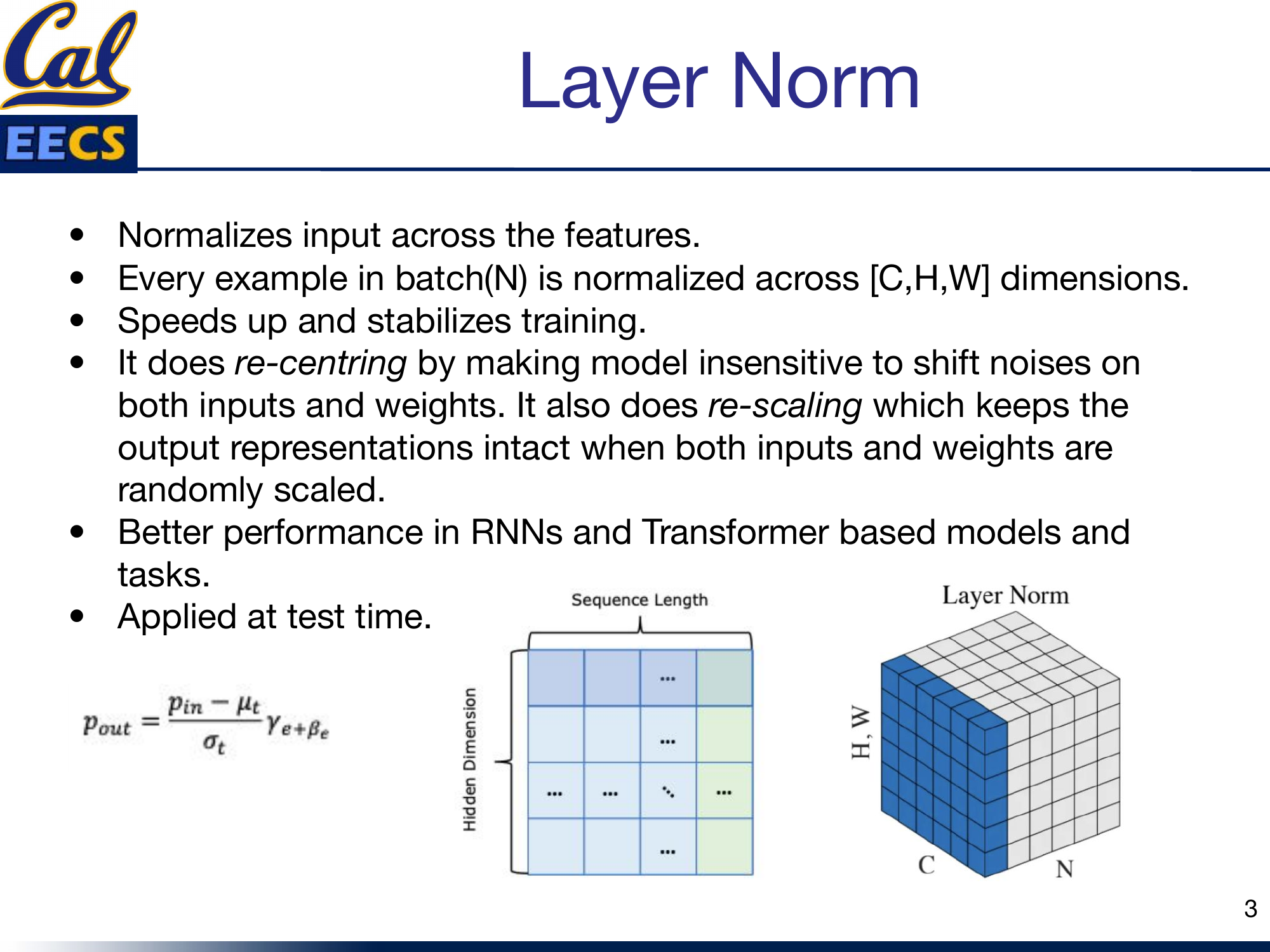 Normalization dimensions at a glance